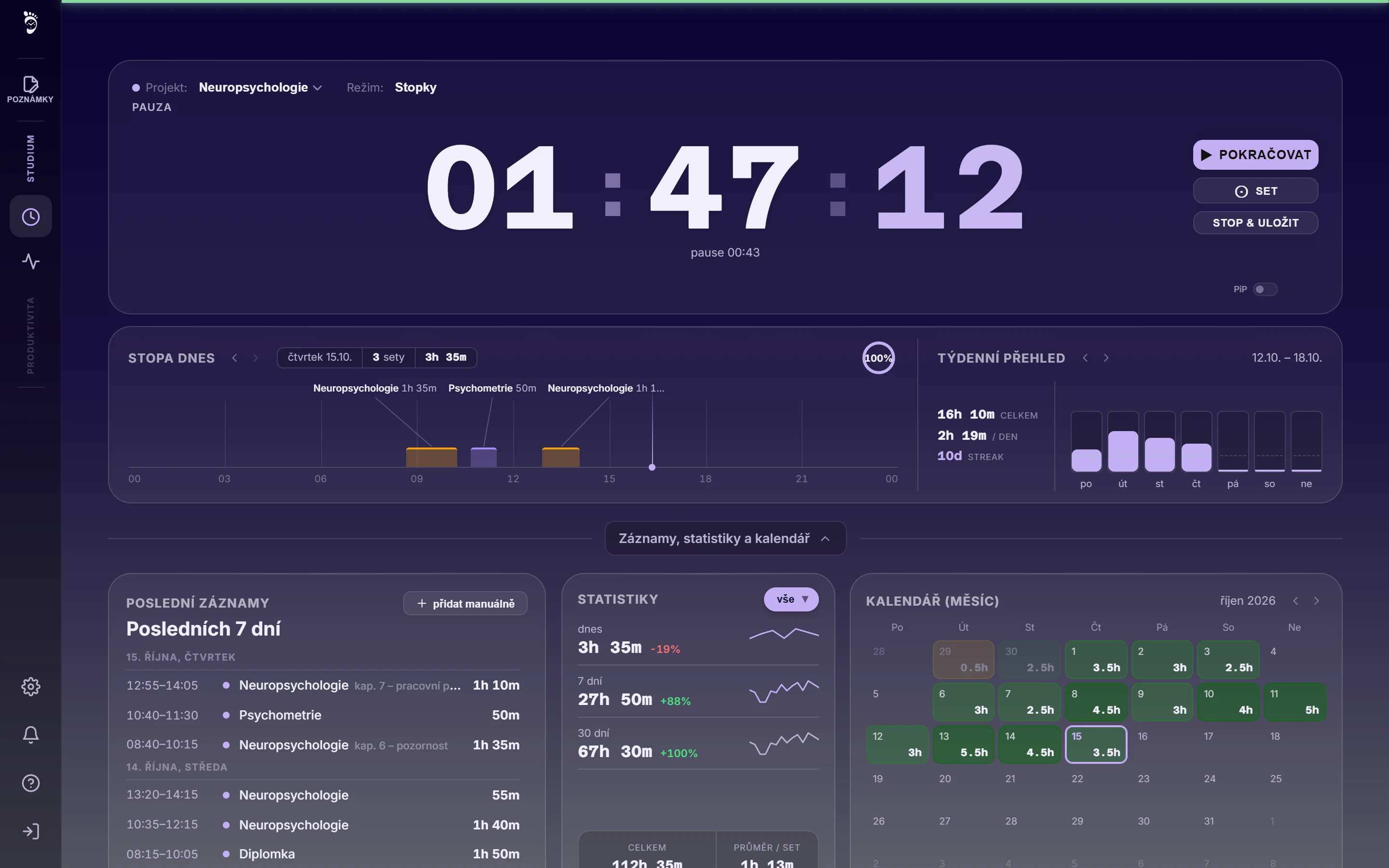 Appka v motivu Deep Amethyst