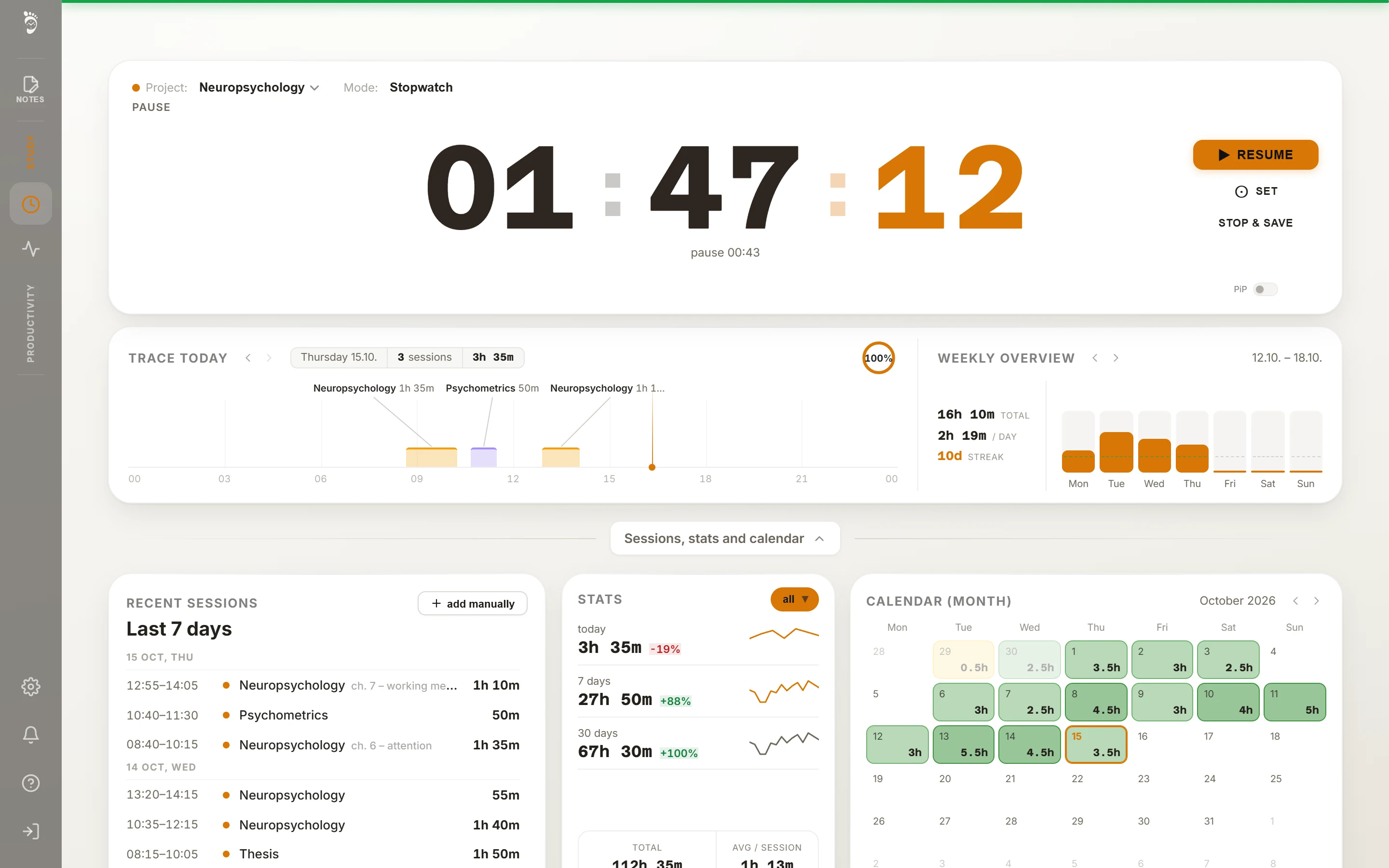 The app in the theme Paper